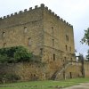 34. maisons  romanes Lacataye (XIVe siècle)  - façades surplombant le Midou [photo JPV]